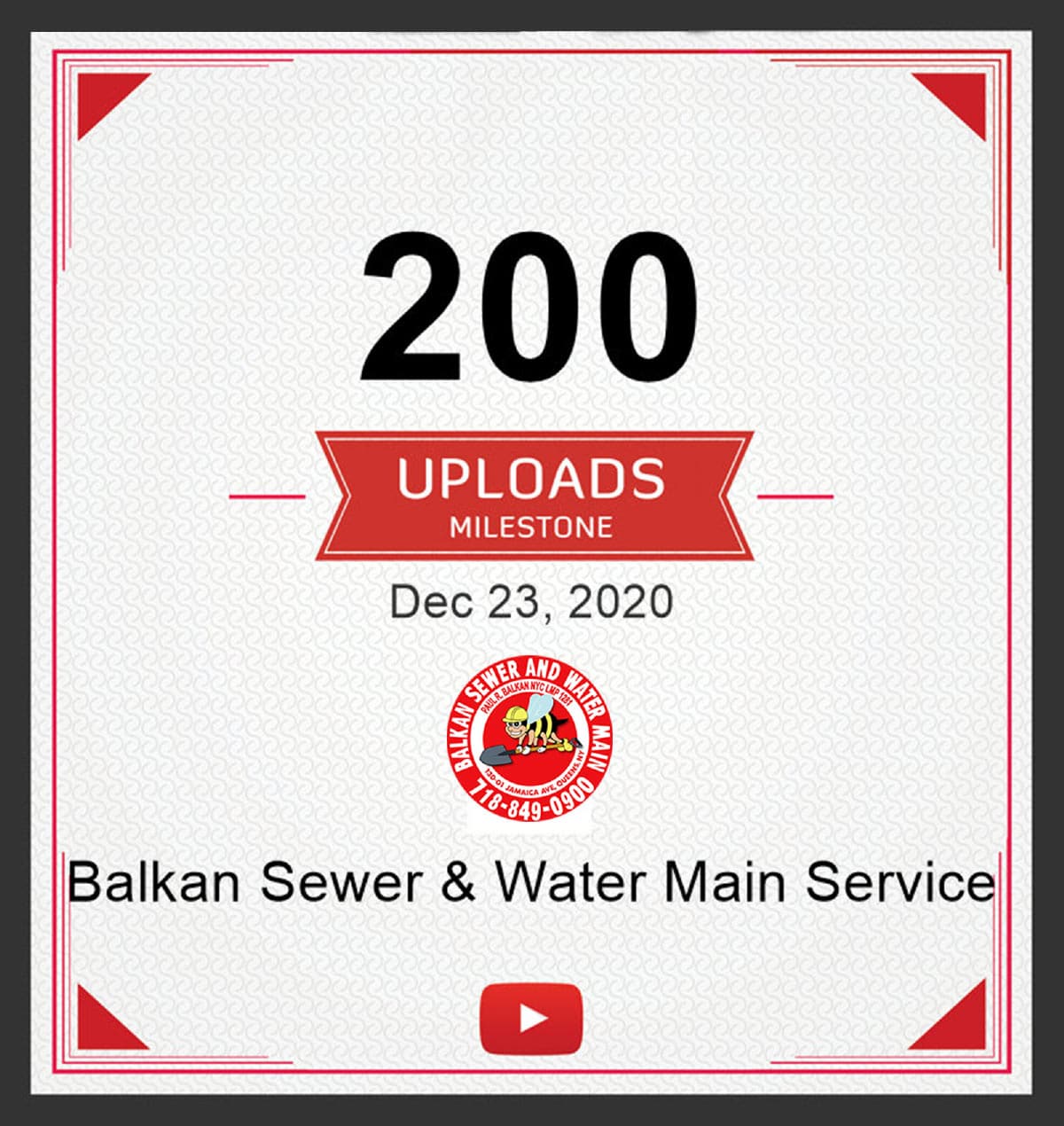 200 Youtube Uploads Milestone