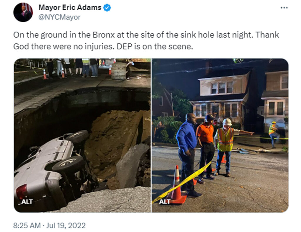 Sinkholes In NYC 5 Part Explanation of Causes and Cures