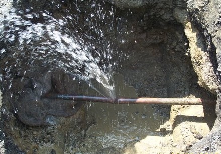 Water main break