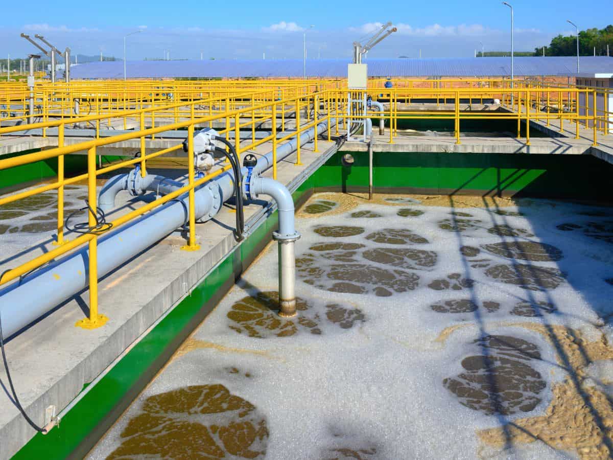 How Does A Sewer Treatment Plant Work? 1 Sewer Treatment Plant Close Up