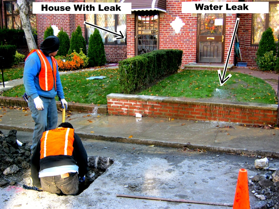 Leak Testing For A Water Line Using Meter Leak Testing For A Water Line Using Meter