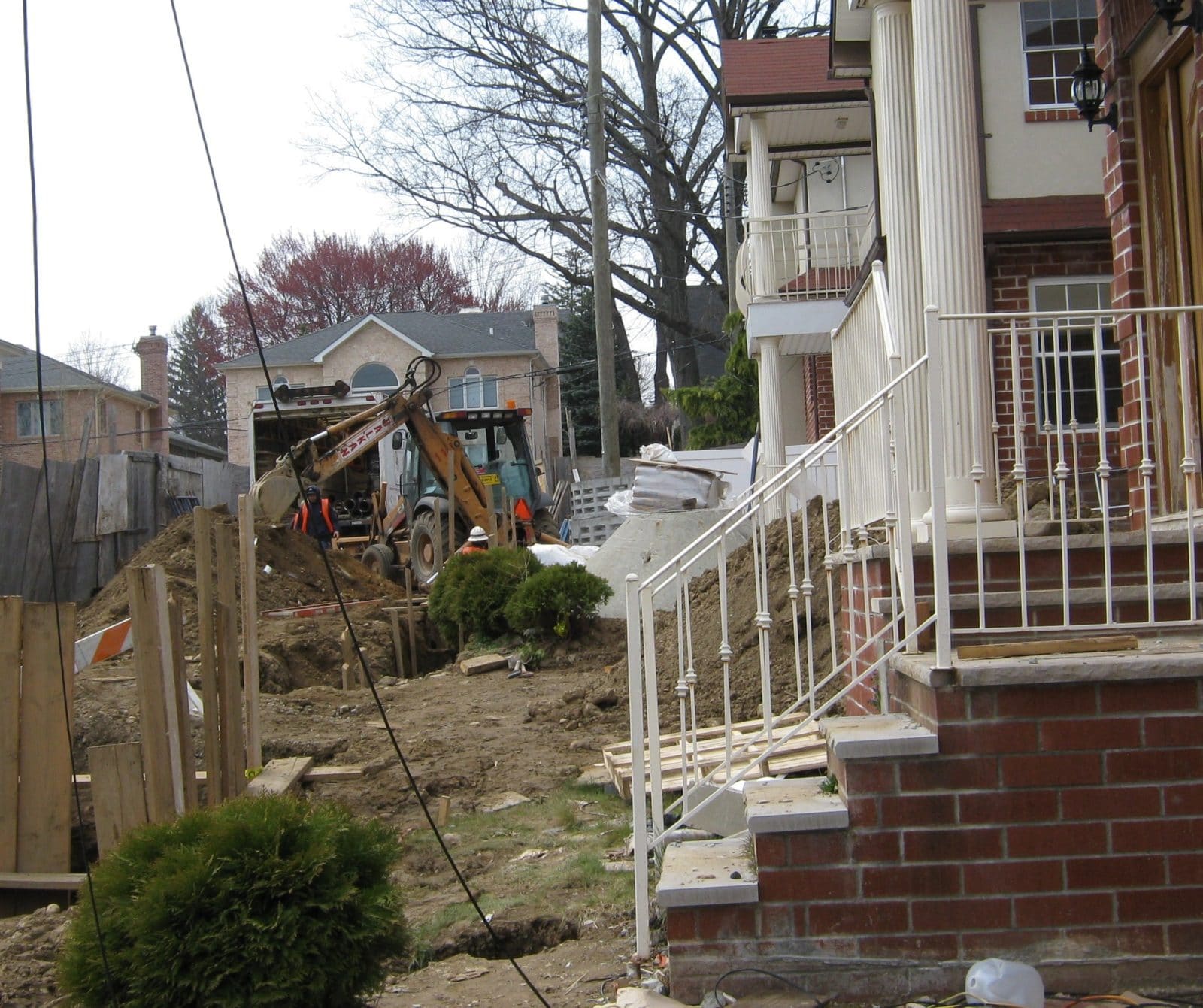 Sewer And Water Line Repairs In Queens, Pile Driver Break Lines