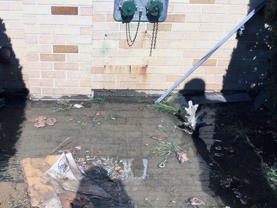 Bayside Water Main Leak Repair Flooding