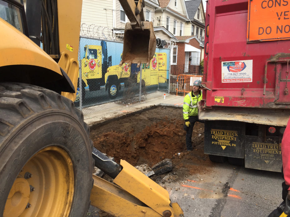 bioswale construction