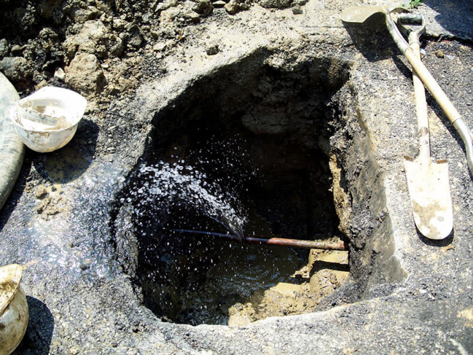 broken water main