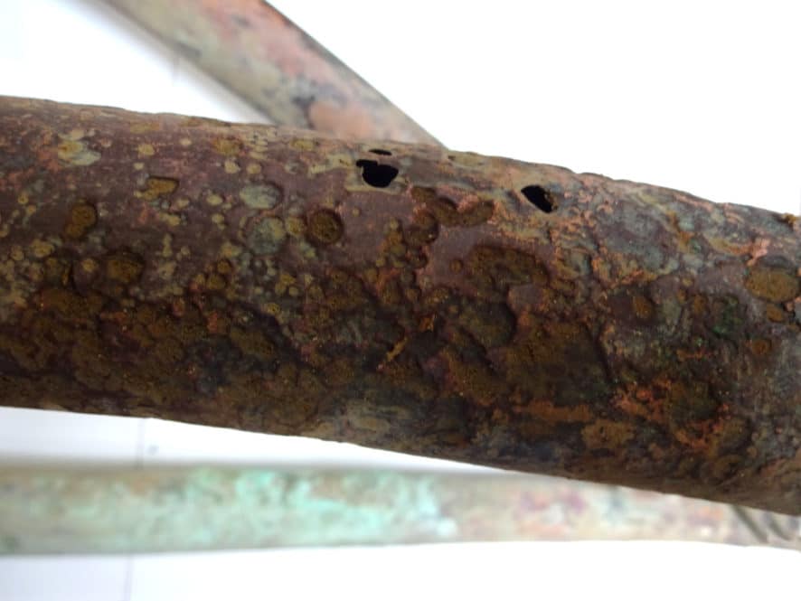 electrolytic corrosion on copper water lines