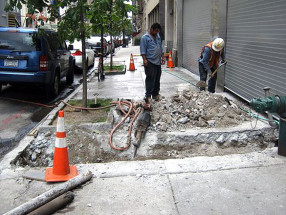 Excavation, Oil Filler Line Replacement excavation oil filler line replacement