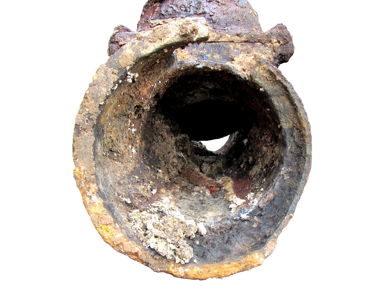 Gate valve repair: the inside of a corroded gate valve