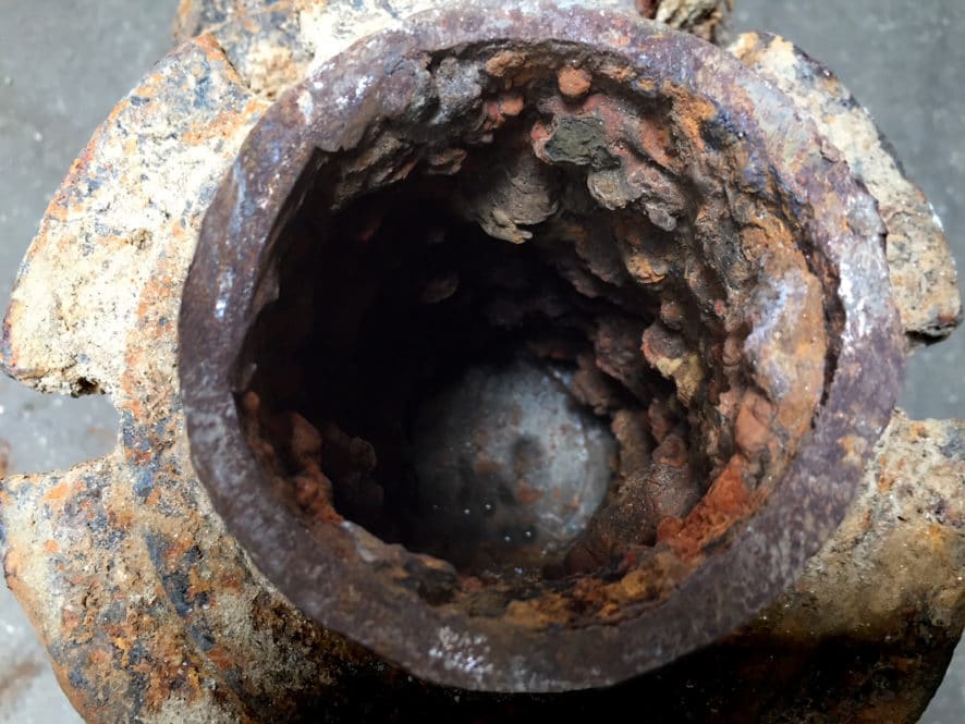 A Cast Iron Valve For Water Lines Was Used For Many Decades