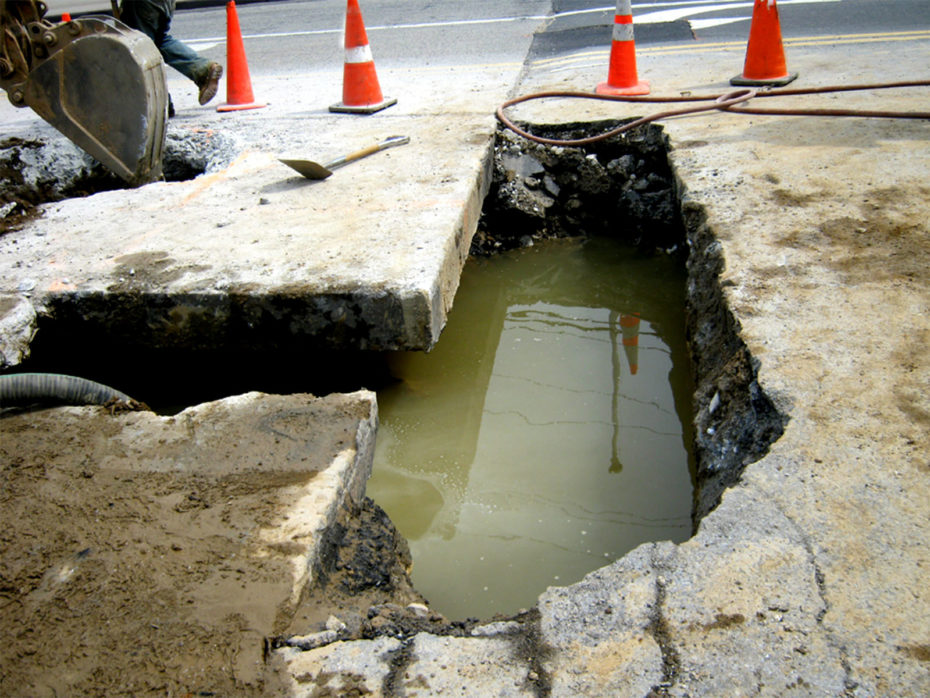 main water line repair