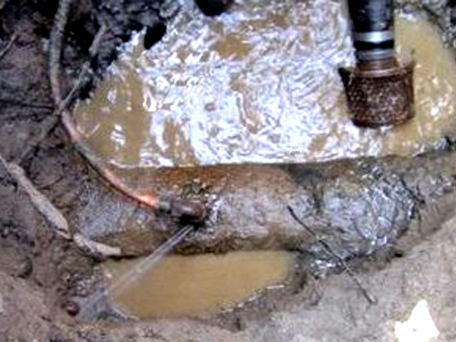 water tap leaks