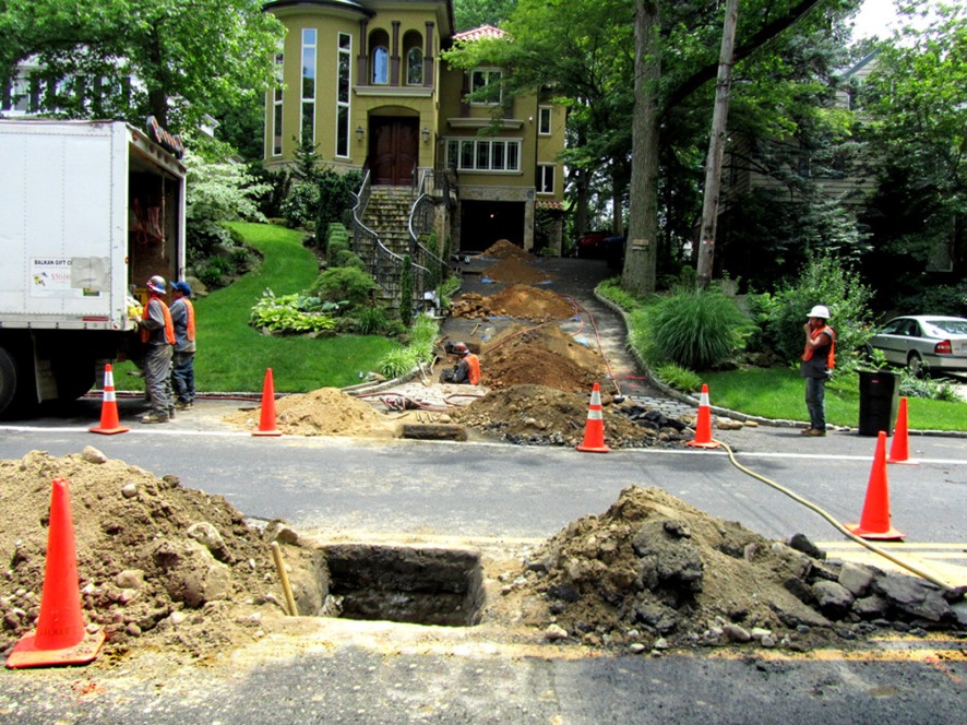water service line installation