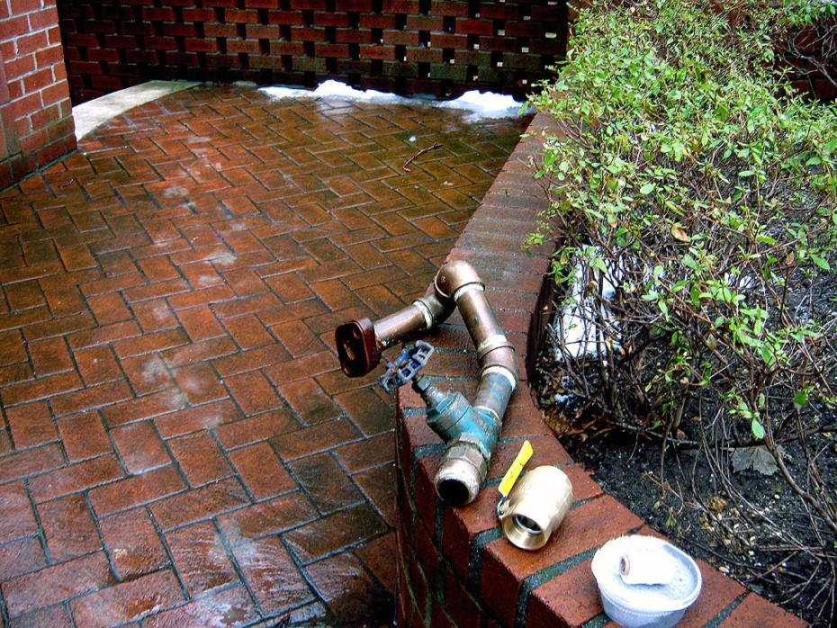 midwood brookly old water main valve removed