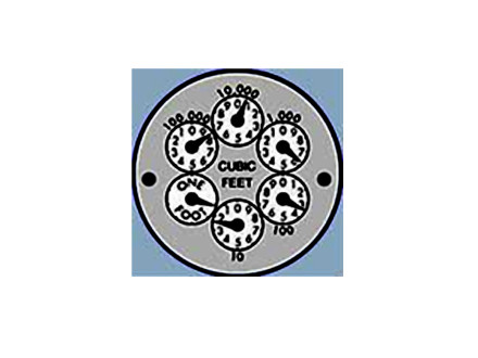 water meter dials