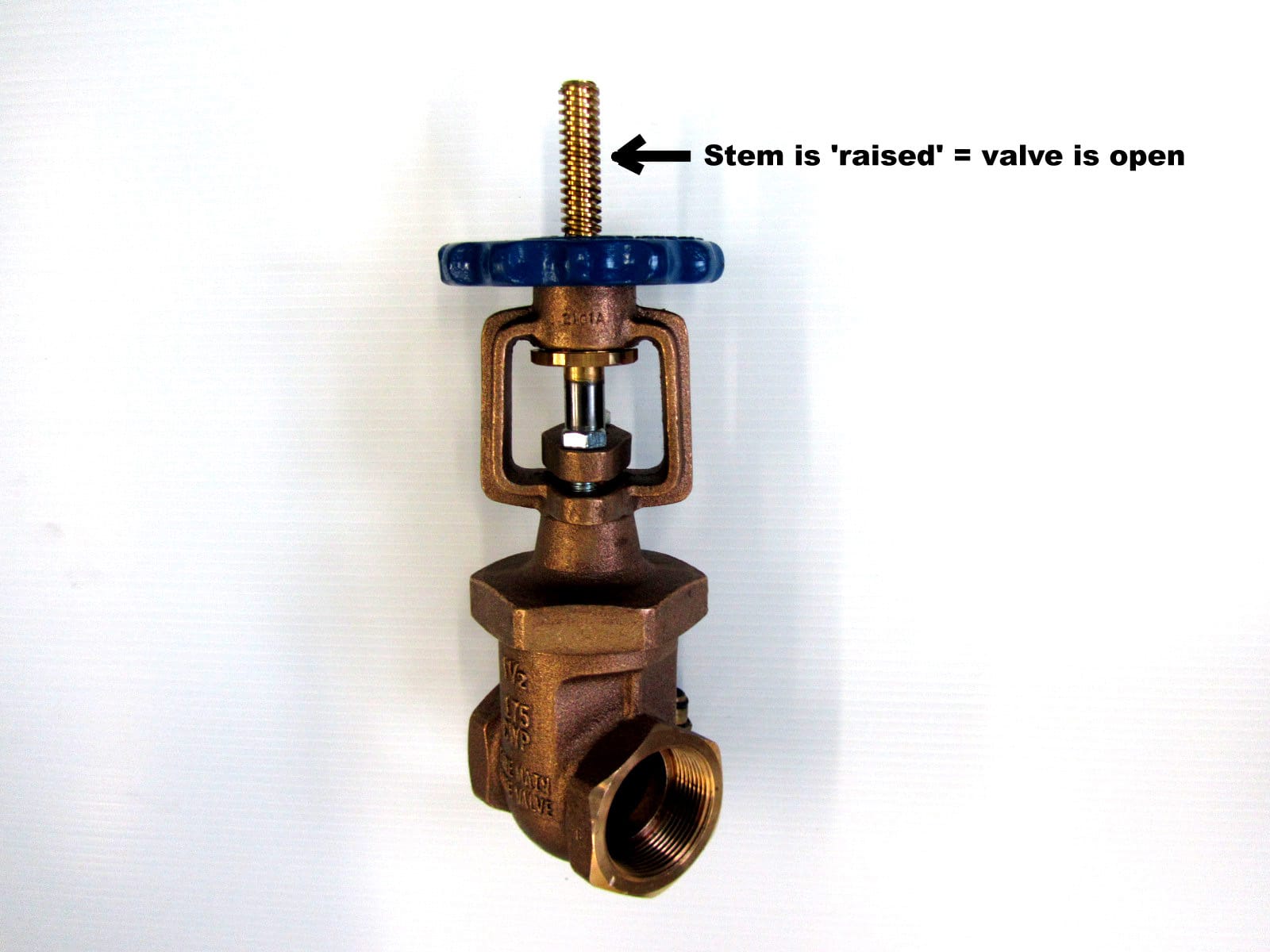 Rising stem on an OS&Y water valve.