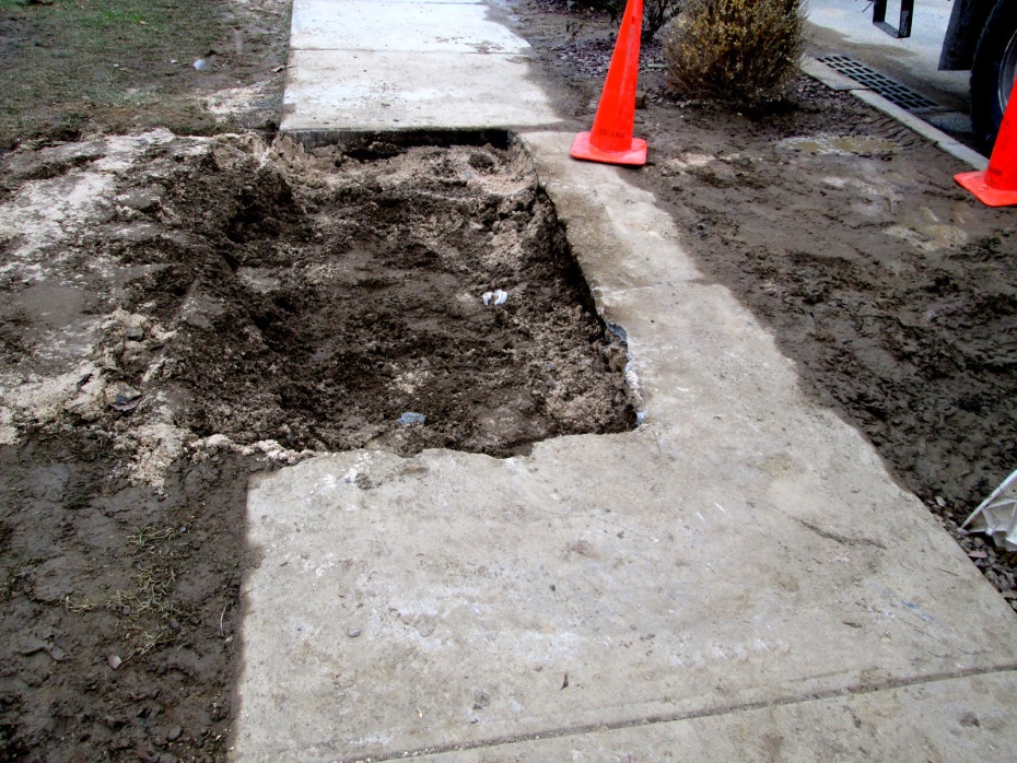 sidewalk excavation