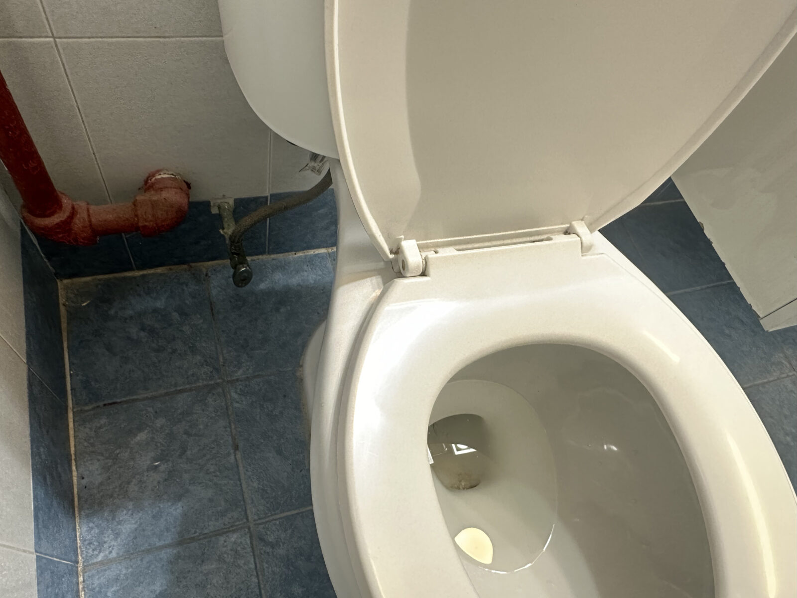 Shut off valve for a toilet bowl.