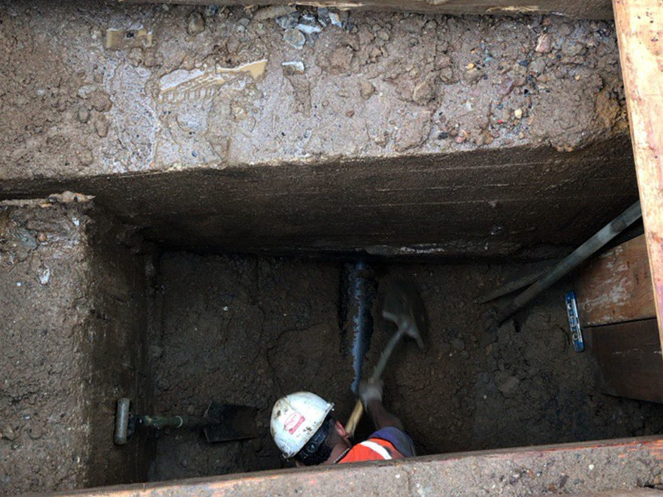 sewer pipe replacement